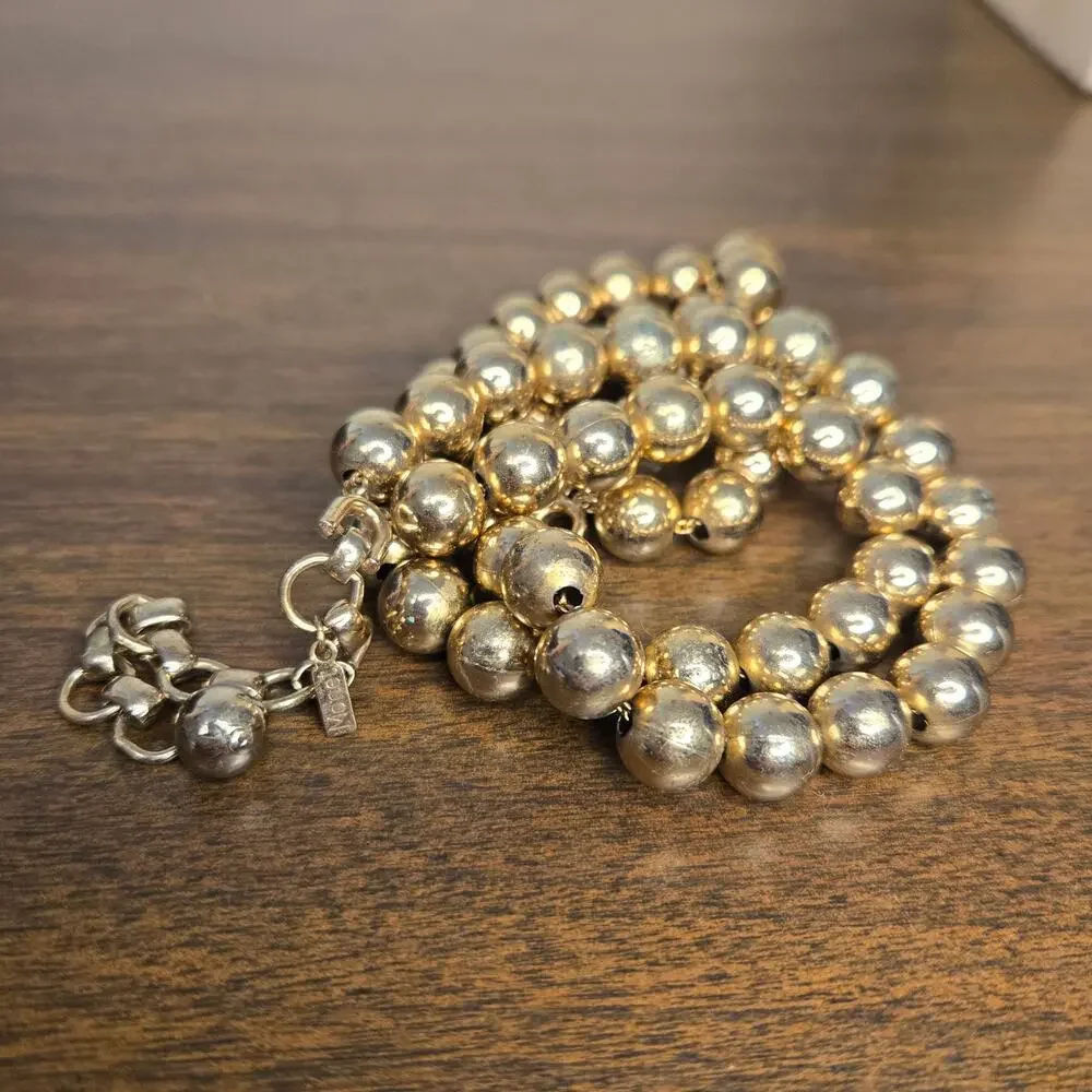 Monet Gold-Tone Two-Strand Beaded Necklace
